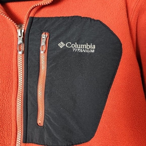 𝅺columbia Titanium Men's Fleece Zip Up Jacket Medium - Picture 2 of 9